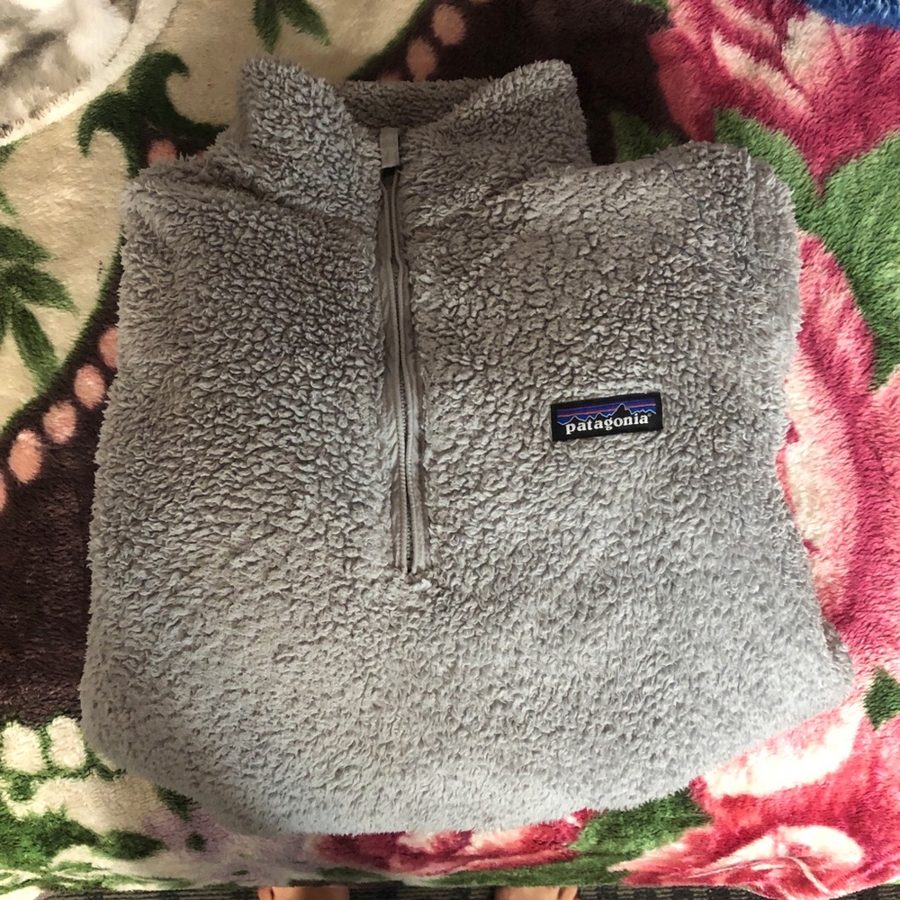 Grey Patagonia sweater.